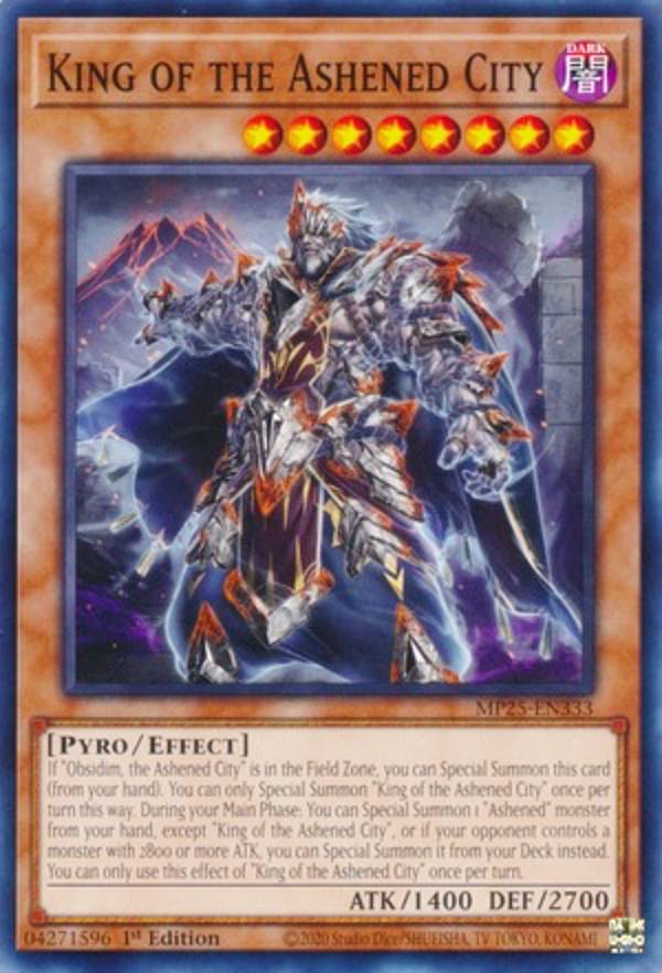 遊戯王 MP25-EN333 灰滅せし都の王 King of the Ashened City (英語版 1st Edition ノーマル) 2025 Mega-Pack Bundle