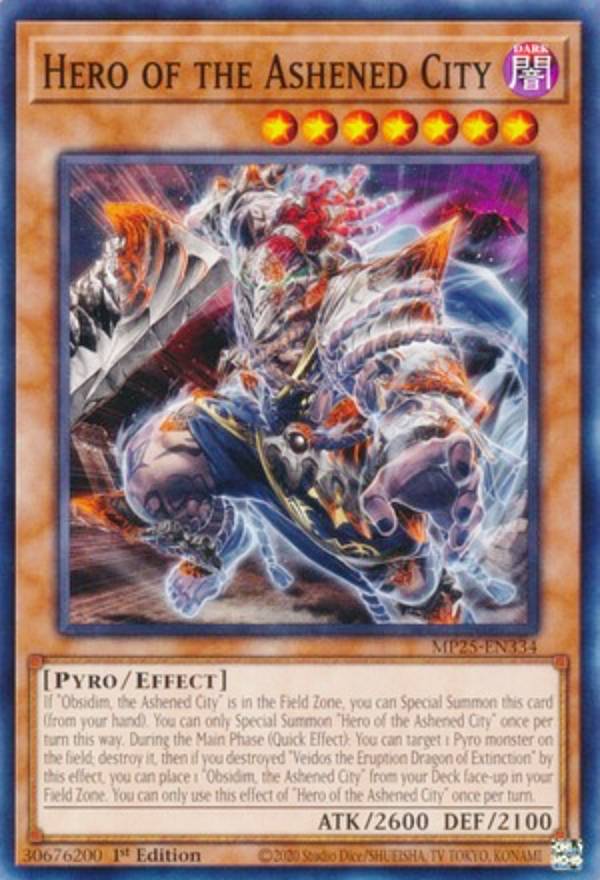 遊戯王 MP25-EN334 灰滅せし都の英雄 Hero of the Ashened City (英語版 1st Edition ノーマル) 2025 Mega-Pack Bundle