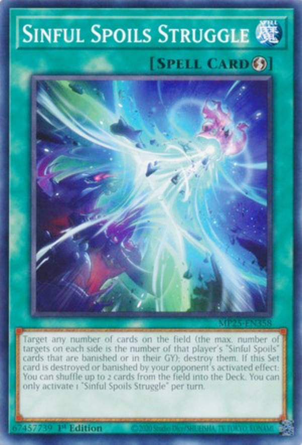 遊戯王 MP25-EN358 罪宝合戦 Sinful Spoils Struggle (英語版 1st Edition ノーマル) 2025 Mega-Pack Bundle