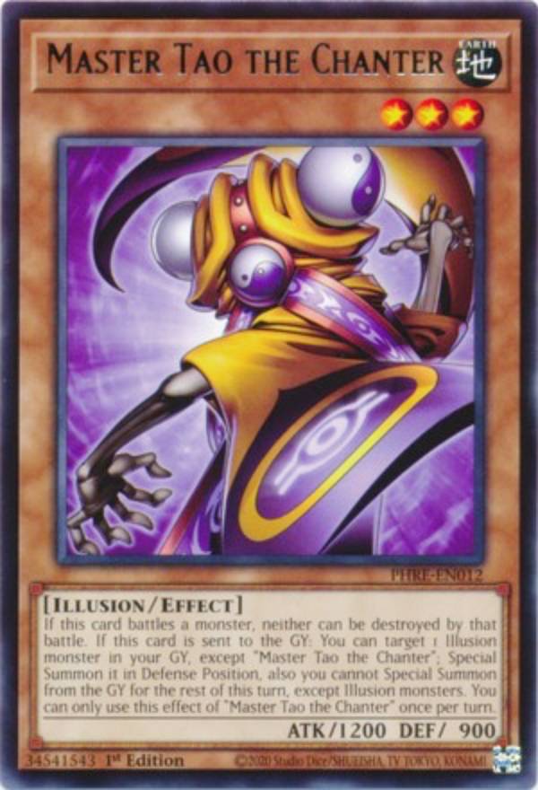 遊戯王 PHRE-EN012 大陰陽師 タオ Master Tao the Chanter (英語版 1st Edition レア) Phantom Revenge