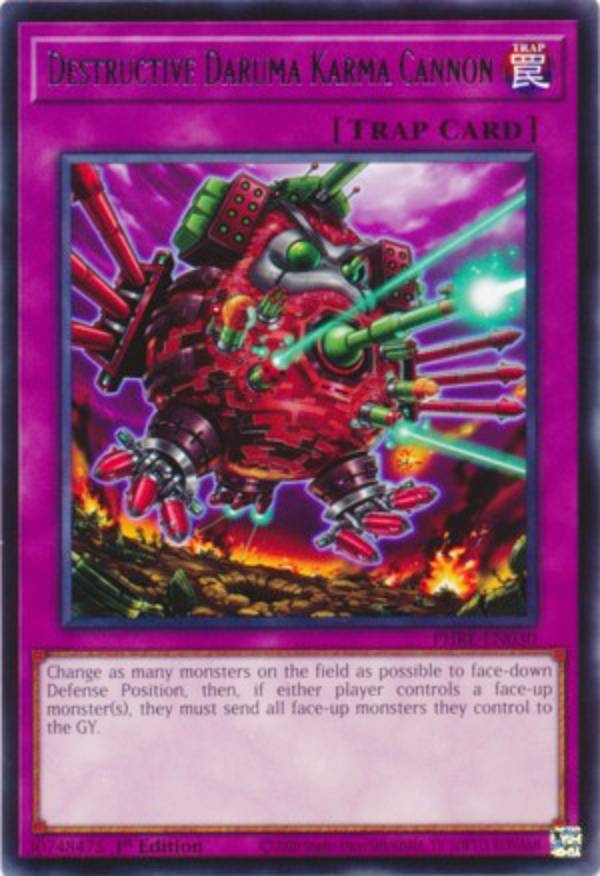 ͷ���� PHRE-EN030 ��ˤ�ﵡ����ޡ������ Destructive Daruma Karma Cannon (�Ѹ��� 1st Edition �쥢) Phantom Revenge