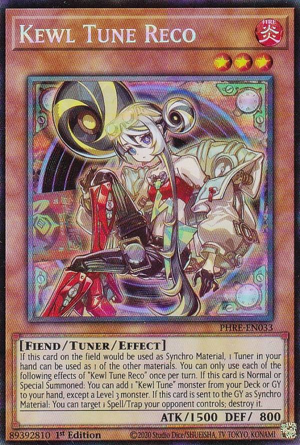 遊戯王 PHRE-EN033 キラーチューン・レコ Kewl Tune Reco (英語版 1st Edition コレクターズレア) Phantom Revenge