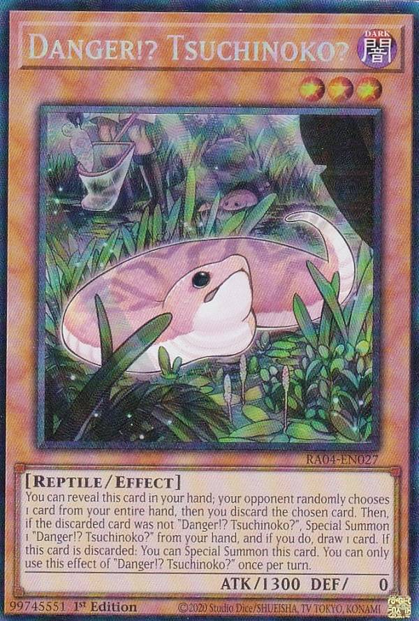 遊戯王 RA04-EN027 未界域のツチノコ Danger!? Tsuchinoko? (英語版 1st Edition プリズマティックコレクターズレア) Quarter Century Stampede