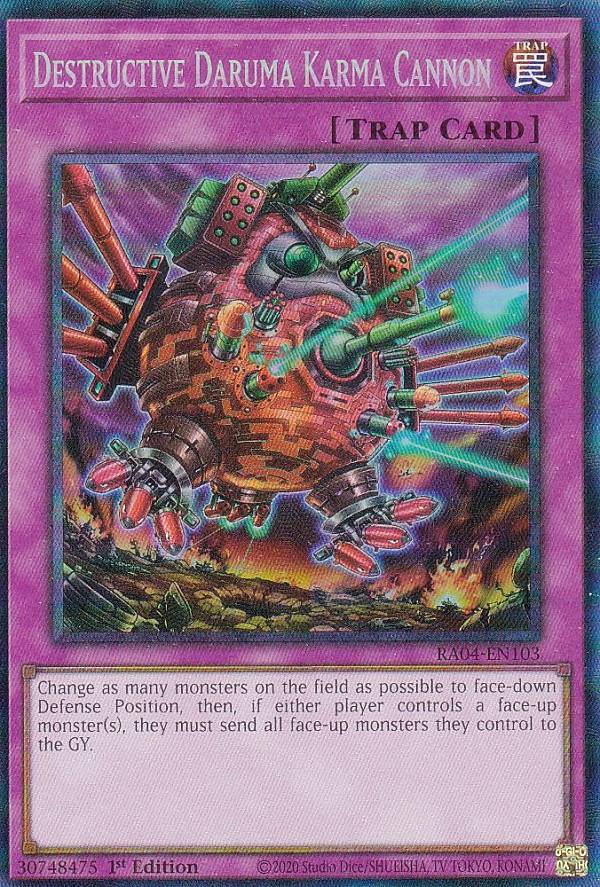 遊戯王 RA04-EN103 魔砲戦機ダルマ・カルマ Destructive Daruma Karma Cannon (英語版 1st Edition プリズマティックコレクターズレア) Quarter Century Stampede