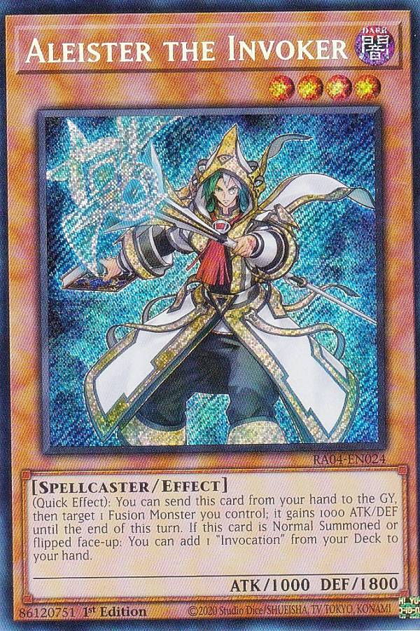 遊戯王 RA04-EN024 召喚師アレイスター Aleister the Invoker (英語版 1st Edition シークレットレア) Quarter Century Stampede