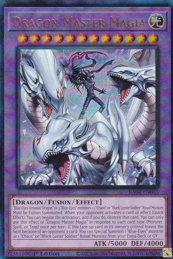 遊戯王 RA04-EN055 究極竜魔導師 Dragon Master Magia (英語版 1st Edition プリズマティックアルティメットレア) Quarter Century Stampede