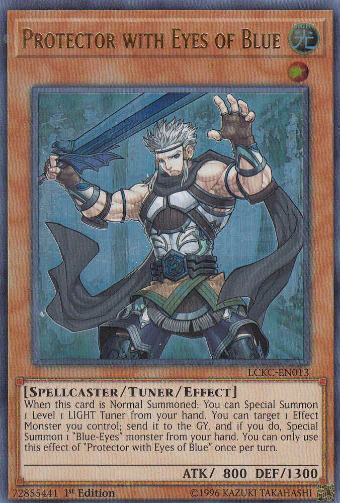 遊戯王 LCKC-EN013 青き眼の護人 Protector with Eyes of Blue(英語版 1st Edition ウルトラレア) Legendary Collection
