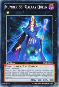 遊戯王 英語版 SP13-EN028 No.83 ギャラクシー・クィーン Number 83: Galaxy Queen(英語版 1st Edition ノーマル)【新品】