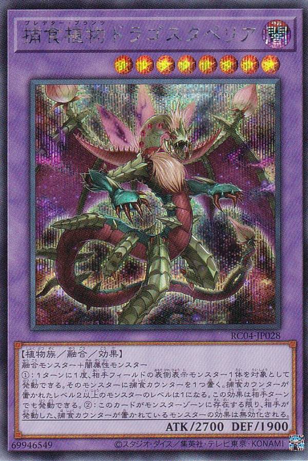 遊戯王 RC04-JP028 捕食植物ドラゴスタペリア (日本語版 シークレットレア) RARITY COLLECTION QUARTER CENTURY EDITION