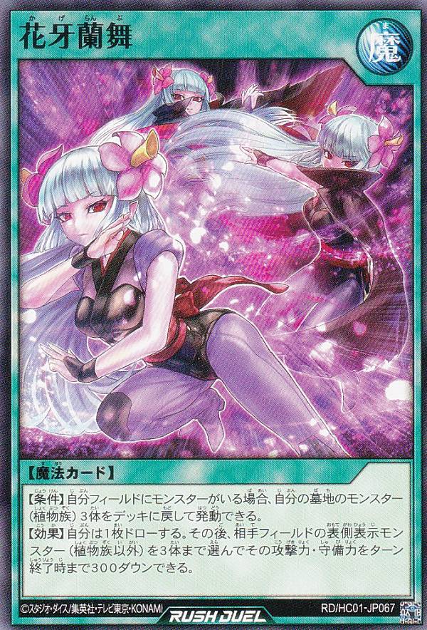 遊戯王 ラッシュデュエル RD/HC01-JP067 花牙蘭舞 (日本語版 ノーマル) ハイグレードコレクション