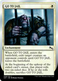 マジックザギャザリング英語版 MTG UST EN 008 GO TO JAIL 刑務所に行け (英語版コモン) Unstable Box ボックス収録