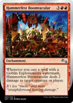 マジックザギャザリング英語版 MTG UST EN 087 Hammerfest Boomtacular ハンメルフェストの爆発祭(英語版アンコモン) Unstable Box ボックス収録
