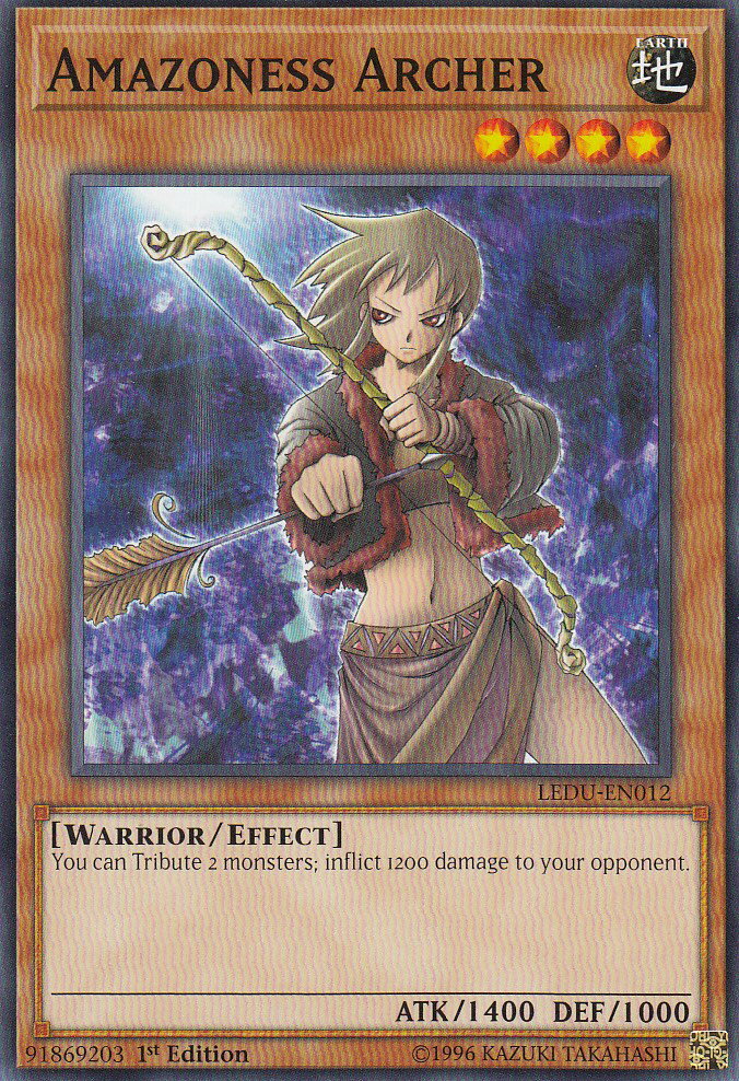 遊戯王 LEDU-EN012 Amazoness Archer アマゾ