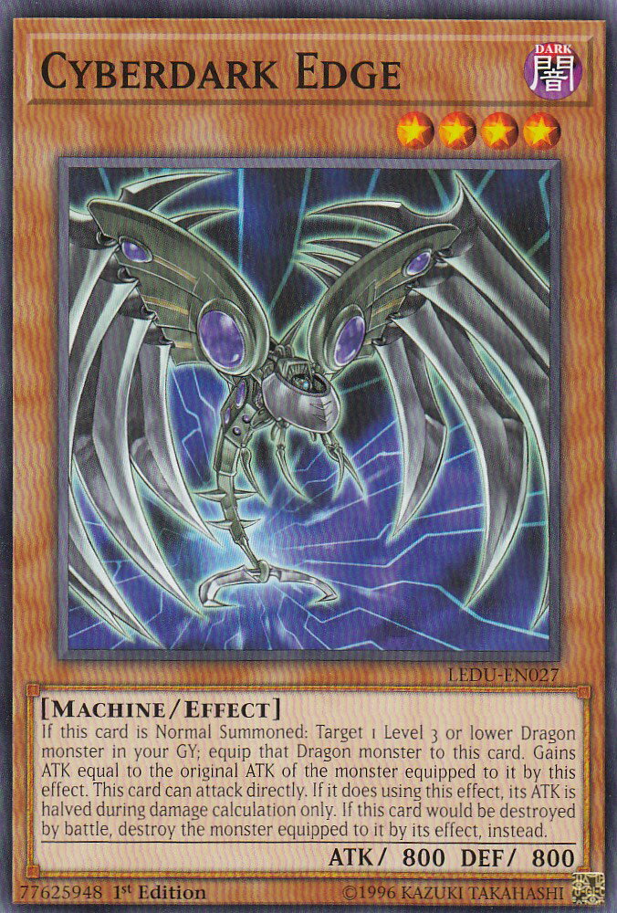遊戯王 LEDU-EN027 Cyberdark Edge サイバー・ダーク・エッジ(英語版 1st Edition ノーマル)【新品】