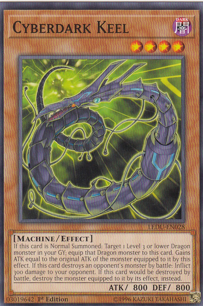 遊戯王 LEDU-EN028 Cyberdark Keel サイバー・ダーク・キール(英語版 1st Edition ノーマル)【新品】