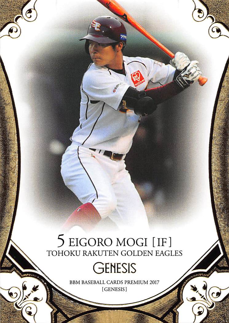 BBM2017 GENESIS ジェネシス/041 茂木栄五郎/レギュラーカード/東北楽天ゴールデンイーグルス【新品】