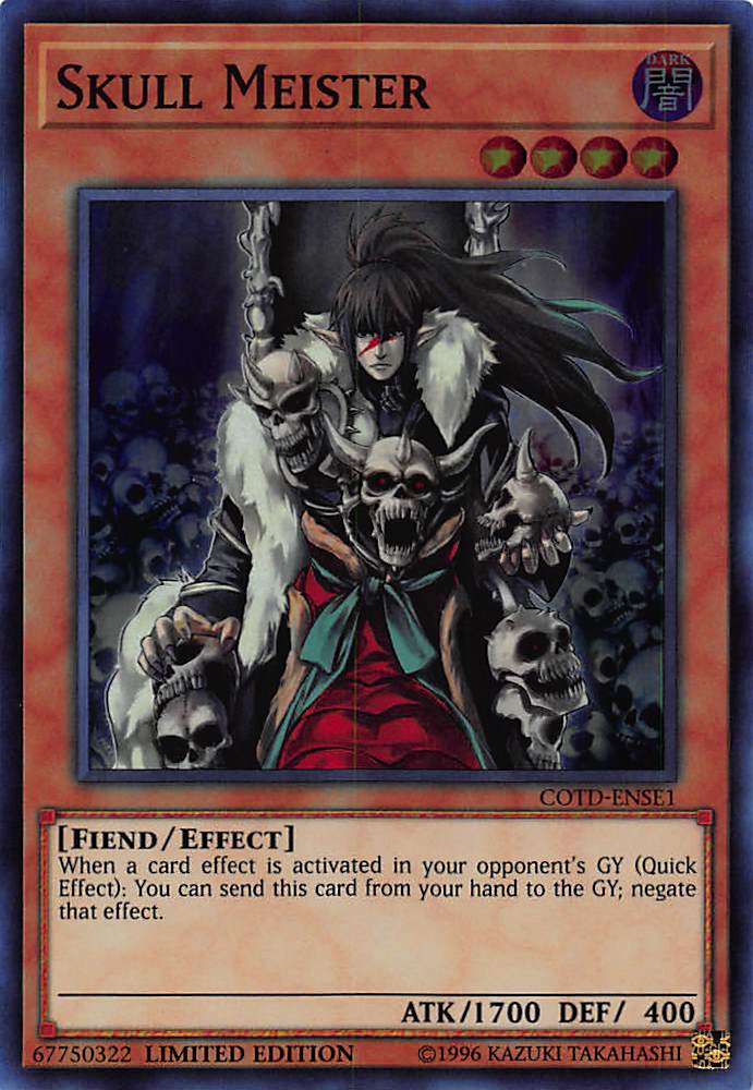 遊戯王 COTD-ENSE1 スカル・マイスター Skull Meister(英語版 Limited Edition スーパーレア)【新品】