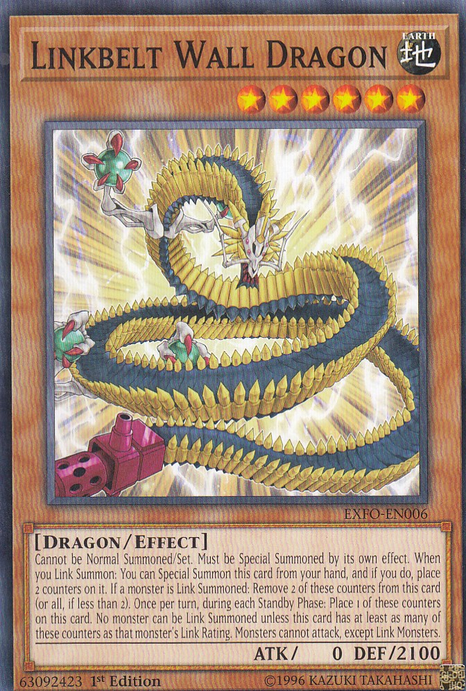 遊戯王 EXFO-EN006 弾帯城壁龍 Linkbelt Wa