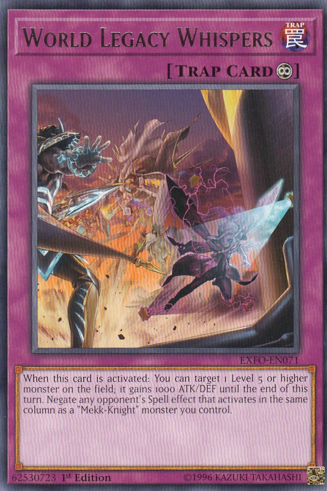 遊戯王 EXFO-EN071 星遺物の囁き World Legacy Whispers(英語版 1st Edition レア)【新品】