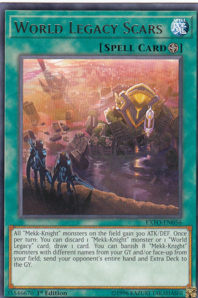 遊戯王 EXFO-EN056 星遺物が刻む傷痕 World Legacy Scars(英語版 1st Edition レア)【新品】