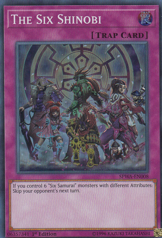 遊戯王 英語版 SPWA-EN008 忍の六武 The Six Shinobi(英語版 1st Edition スーパーレア)【新品】