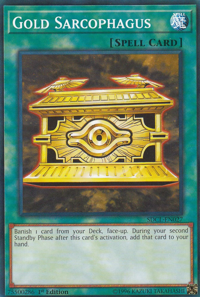 遊戯王 英語版 SDCL-EN027 封印の黄金櫃 Gold Sarcophagus(英語版 1st Edition ノーマル)【新品】