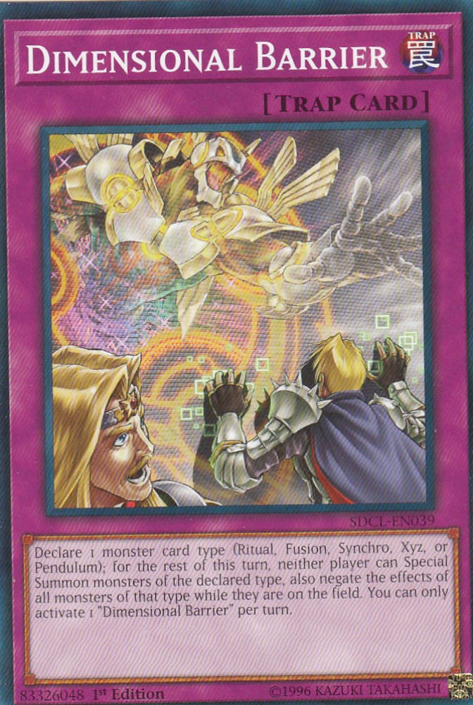遊戯王 英語版 SDCL-EN039 次元障壁 Dimensional Barrier(英語版 1st Edition ノーマル)