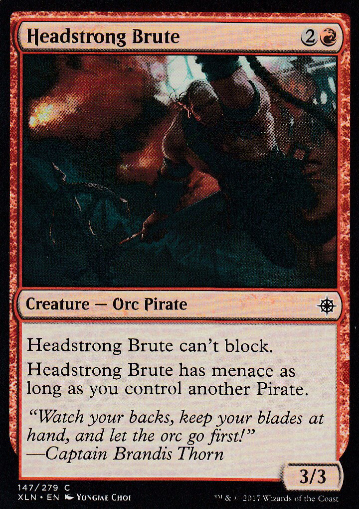 マジックザギャザリング MTG 英語版 XLN EN 147 Headstrong Brute 身勝手な粗暴者(英語版コモン)【新品】