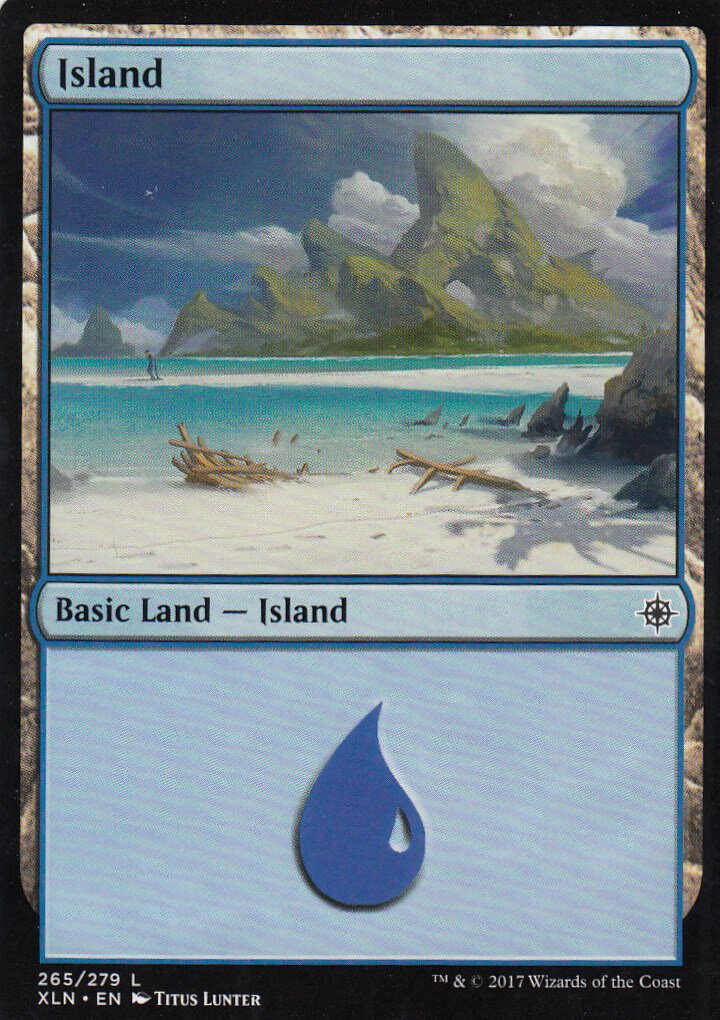 マジックザギャザリング MTG 英語版 XLN EN 265 Island 島(英語版基本土地)【新品】