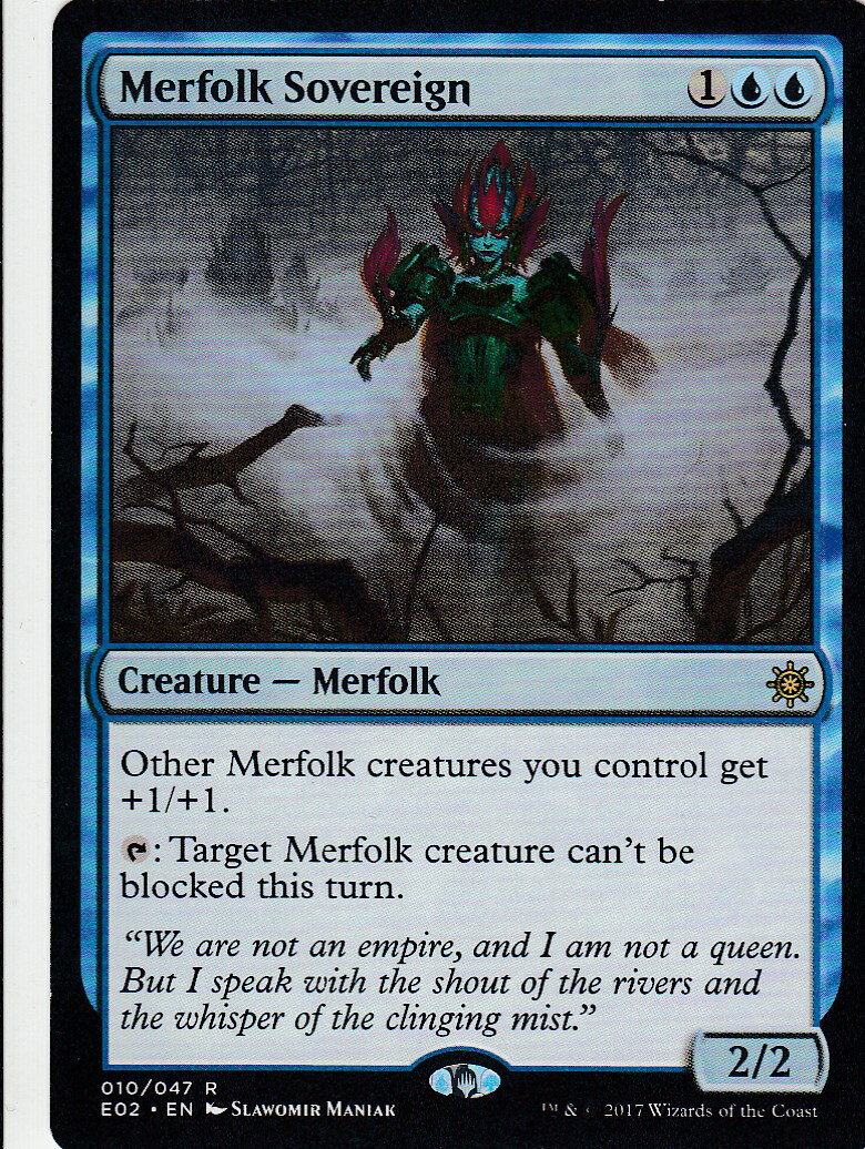 マジックザギャザリング MTG 英語版 E02 EN 010 Merfolk Sovereign マーフォークの君主(英語版レア)【..