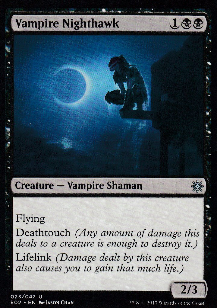 マジックザギャザリング MTG 英語版 E02 EN 023 Vampire Nighthawk 吸血鬼の夜鷲(英語版アンコモン)【新品】