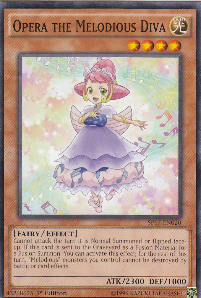 遊戯王 SP17-EN020 幻奏の音女オペラ Opera the Melodious Diva(英語版 1st Edition ノーマル)