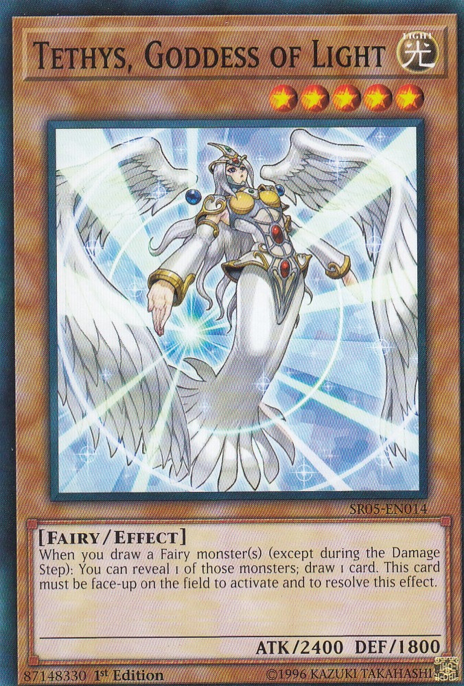 遊戯王 SR05-EN014 光神テテュス Tethys, Goddess of Light(英語版 1st Edition ノーマル)【新品】