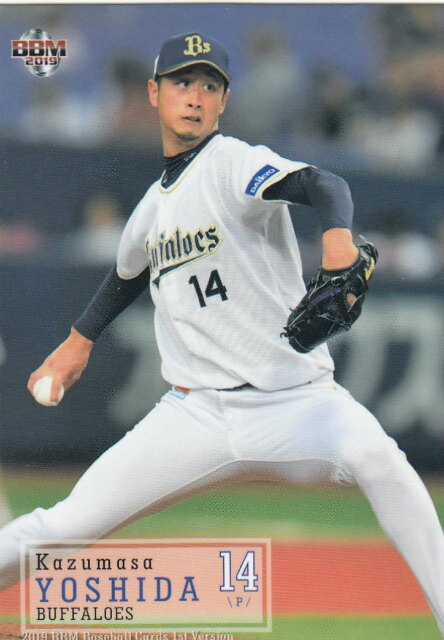 2019 BBMベースボールカード 084 吉田一将 オリックス・バファローズ (レギュラーカード) 1stバージョン