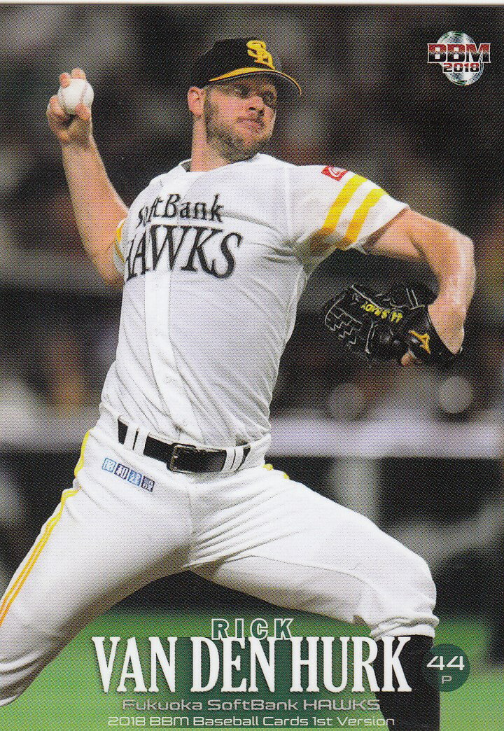 樂天商城 - 【R.バンデンハーク 010】2018 BBM ベースボールカード 1stバージョン 【福岡ソフトバンクホークス/レギュラーカード】【新品】