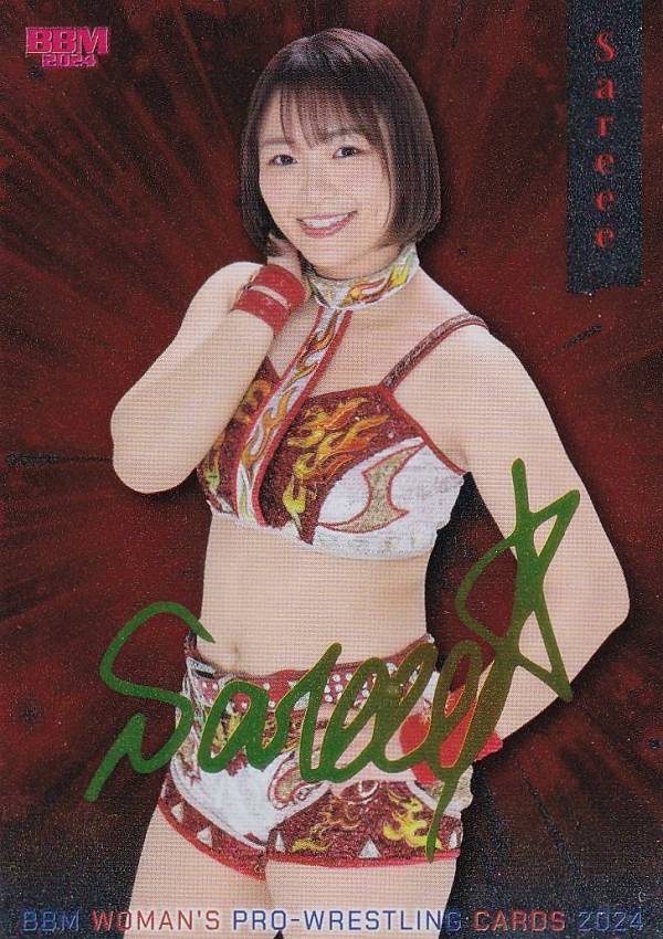 【箔押しサインパラレル】BBM 女子プロレスカード 058 Sareee (レギュラーカード) 2024のサムネイル