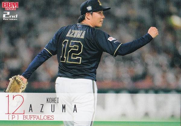 BBM ベースボールカード 482 東 晃平 オリックス・バファローズ (レギュラーカード) 2024 2ndバージョン