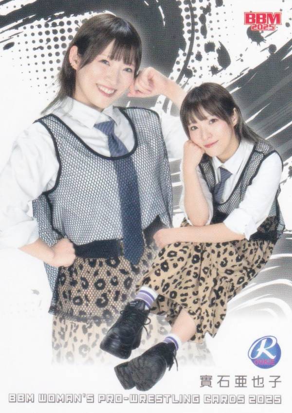 BBM 女子プロレスカード 158 實石亜也子 (レギュラーカード/リングアナウンサー) 2025