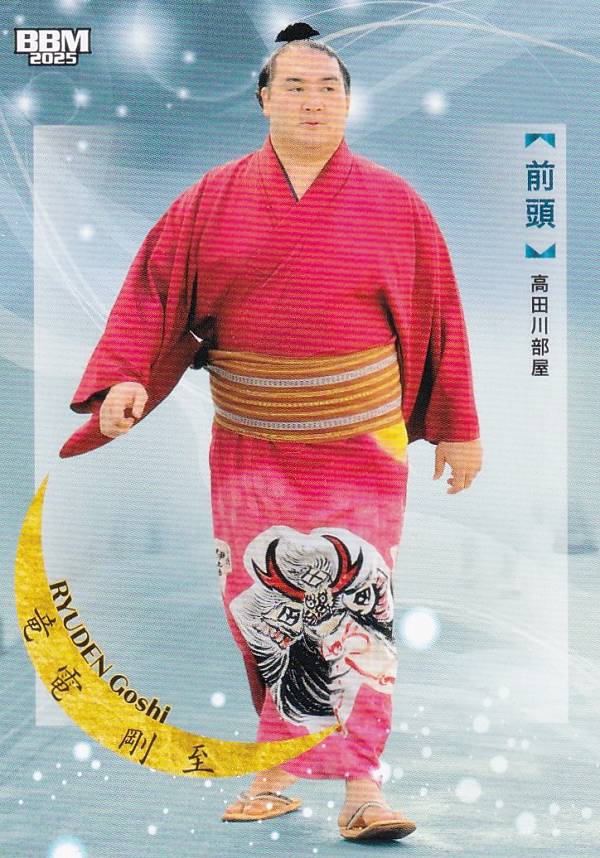 BBM 2025 大相撲カード 34 竜電 剛至 前頭 (レギュラーカード) 「和」-NAGOMI-