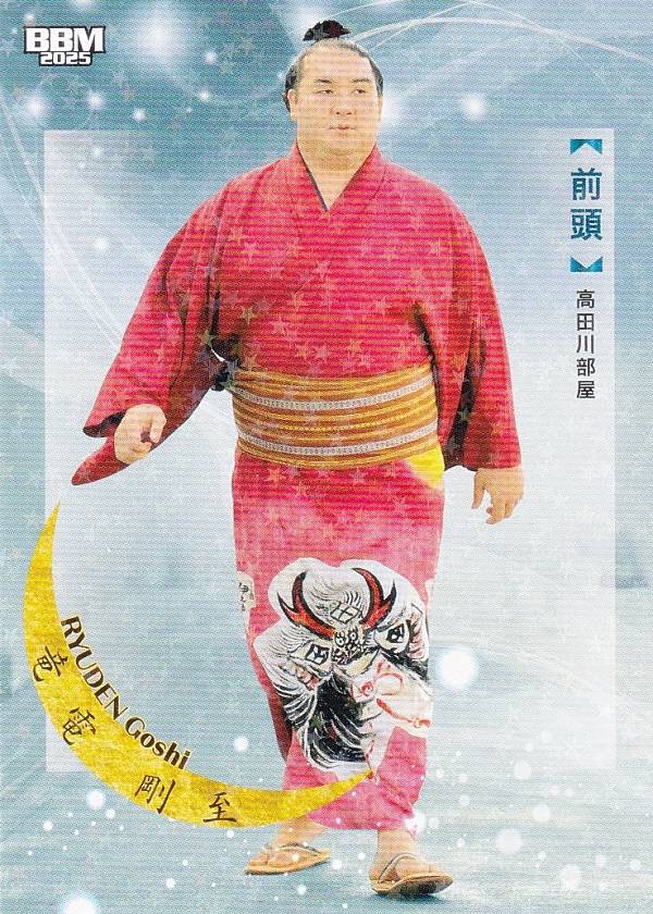 【キラカード版】BBM 2025 大相撲カード 34 竜電 剛至 前頭 (レギュラーカード) 「和」-NAGOMI-