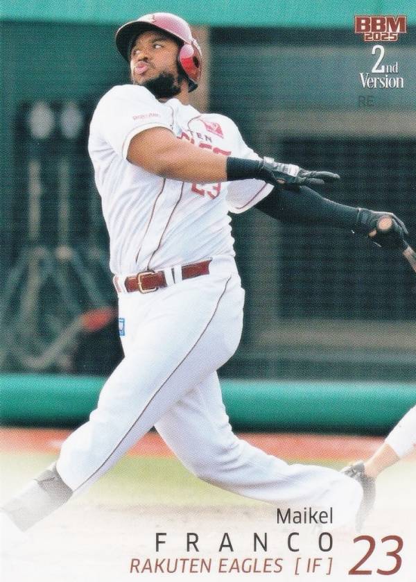 BBM ベースボールカード 550 M.フランコ 東北楽天ゴールデンイーグルス (レギュラーカード) 2025 2ndバージョン