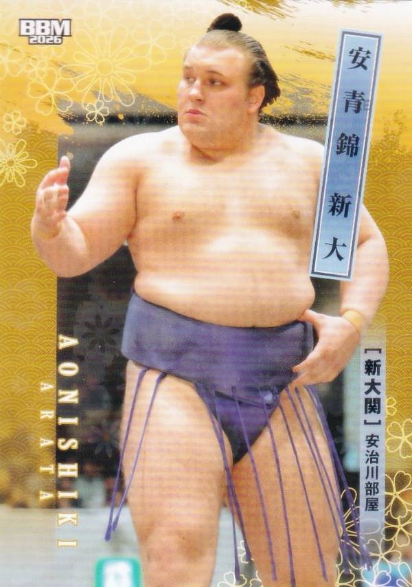 【キラカード版】BBM 2026 大相撲カード 04 安青錦 新大 新大関 (レギュラーカード)