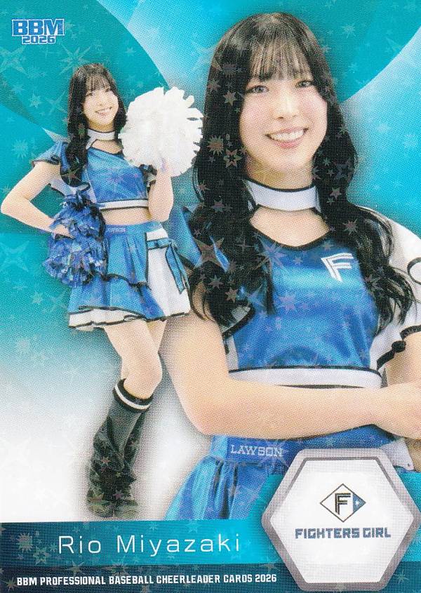 【ホロパラレル】BBM プロ野球チアリーダーカード F25 宮崎莉緒 (レギュラーカード/ファイターズガール) 2026 DANCING HEROINE