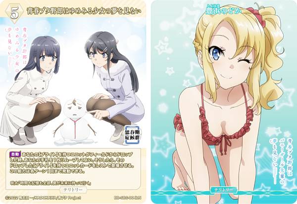 ビルディバイドTCG ブライト BB-SBS-004bN 青春ブタ野郎はゆめみる少女の夢を見ない/豊浜のどか (N ノーマル/T テリトリー) ブースターパック アニメ 青春ブタ野郎 シリーズ