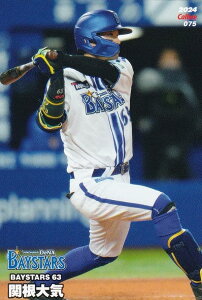 プロ野球チップス2024 第2弾 reg-075 関根 大気 (DeNA/レギュラーカード)