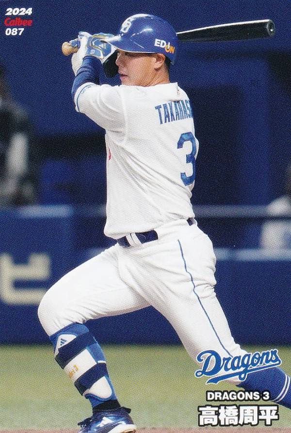 プロ野球チップス2024 第2弾 reg-087 高橋　周平 (中日/レギュラーカード)の商品画像