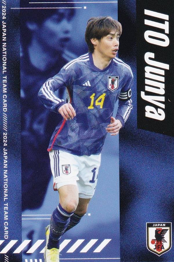 Jリーグチップス＆サッカー日本代表チームチップス reg-035 伊東純也 スタッド・ランス (レギュラーカード) サッカー日本代表チームチップス2024のサムネイル