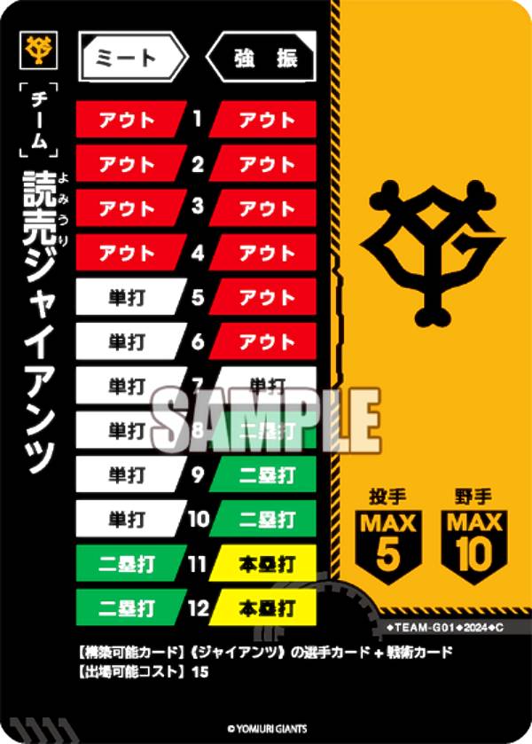 ドリームオーダー CSD04/TEAM-G01 読売ジャイアンツ (C コモン) プロ野球カードゲーム スタートデッキ