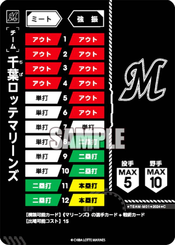 ドリームオーダー PSD02/TEAM-M01 千葉ロッテマリーンズ C コモン プロ野球カードゲーム スタートデッキ