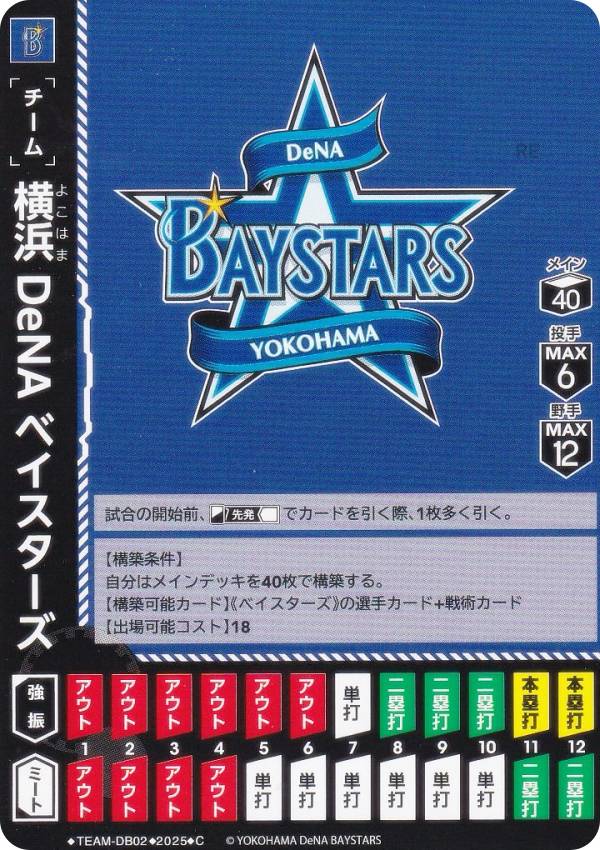 ドリームオーダー TBP01/TEAM-DB02 横浜DeNAベイスターズ 横浜DeNAベイスターズ (C コモン) プロ野球カードゲーム 球団ブースター 躍進の星の商品画像
